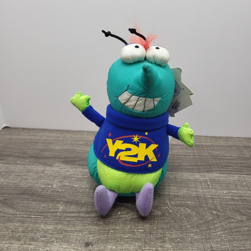 VTG NWT Hallmark Drop Me Working Crash Y2K Weighted Stuffed Toy Bug 2000’s